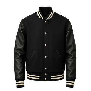 Veste universitaire en laine et polaire de haute qualité, logo personnalisé, veste de baseball unisexe pour hommes et femmes, fournisseur en gros - Product Image 1