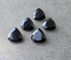 Piedra Preciosa de Ónix Negro Natural en Forma de Corazón, Facetada, Calibrada, para Joyería, Piedra de Cristal Curativa - Product Image 4