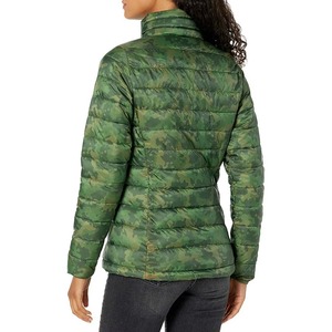 Custom Printed Woolen Knitted <b>Women</b> Puffer <b>Jacket</b> Winter Quilted Warm Lightweight Windproof Padded Bubble Coat Outerwear <b>Parka</b> - Product Image 2