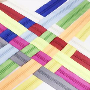 Échantillon gratuit directement de l'usine 5 #   Fermeture éclair en nylon personnalisée multicolore 20 cm à extrémité ouverte pour manteaux, vêtements et sacs - Product Image 5