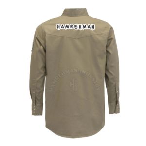 LOGO Printing Fireproof Long Sleeve <b>Shirt</b> for Welder FR <b>Shirt</b> FR Clothing CAT2 <b>Flame</b> Retardant Woven Workwear - Product Image 6