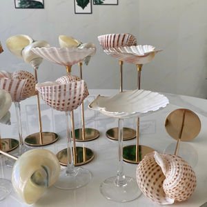 Copa de vino artesanal de concha marina, hecha con material de concha natural y copa de vidrio para beber vino y decoración del hogar, Vietnam - Product Image 1