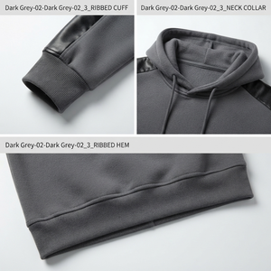 Survêtement de jogging en molleton 100 % coton coupe classique pour homme, avec cordon de serrage, couleur unie, personnalisable - Product Image 6