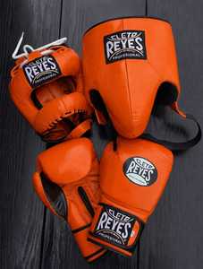 Guantes de Boxeo MMA de Cuero Premium de Alta Calidad Estilo Mexicano Personalizados con Cierre de Gancho y Bucle, Protector de Cabeza y Protector Inguinal - Product Image 3