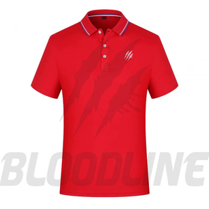 Camiseta de Manga Corta para Hombre Bloodline, Negra, Tejida, Transpirable, Formal, Corte Regular, Logotipo Frontal, 220 Gramos, Servicio OEM - Product Image 5