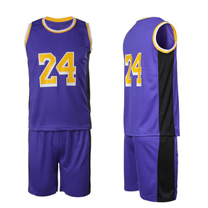 Retro Men Basketball Uniform Set Premium Stitched Custom Logo Basketball Jersey <b>Mesh</b> Sports Training Clothing for Team - Product Image 1