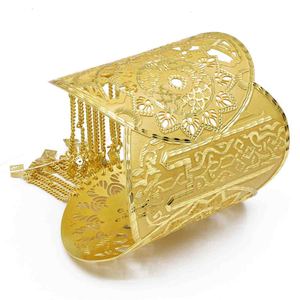 Wholesale Wide 14K 18K <b>24K</b> Dye <b>Gold</b> Plated Filigree Or Lattice Cuff <b>Bracelets</b>, Adjustable Cuff Kada, Fashion Cuff <b>Bracelet</b> Kada. - Product Image 3