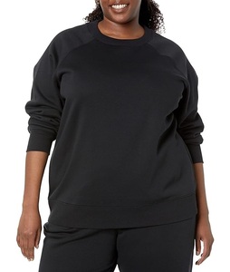 Nouvel Arrivage – Sweat-shirt en Coton Confortable et Décontracté pour Femme, Col Rond, Manches Longues, Épaules Tombantes, Couleur Unie, de Luxe, Origine Bangladesh - Product Image 5