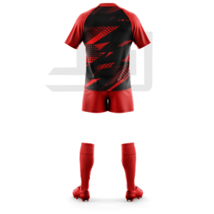 Kit Athlétique de Rugby Personnalisé : Maillot et Short Imprimés, Séchage Rapide, Anti-Transpiration, Tenue Sportive Professionnelle pour Joueurs d'Équipe 100% - Product Image 4