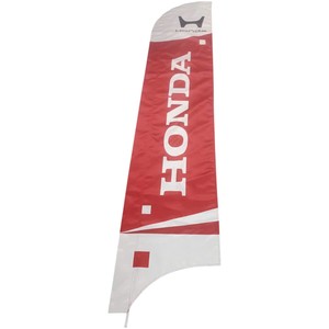 Bandera de Pluma Roja y Blanca de Poliéster con Impresión Digital, Pancarta Promocional Resistente - Product Image 2