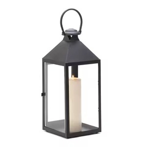 Golden <b>Brass</b> <b>Lantern</b> Candle Holder Set for Home Decoration Indoor Outdoor Use Durable Metal Design - Product Image 5