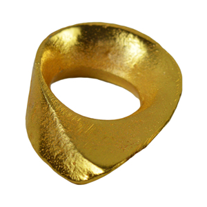 Anillo Porta Servilletas Redondo de Metal Chapado en Oro Brillante, Decoración Elegante para Mesa de Comedor y Centro de Mesa para Bodas - Product Image 3