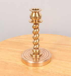 Premium <b>Gift</b> Metal Aluminum <b>Candle</b> Holder Golden Traditional Design Handmade Eco-Friendly for Easter Valentine's Day Birthday - Product Image 1
