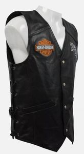 Chaleco de Cuero Auténtico Harley para Hombre - Product Image 4
