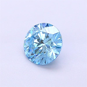 Anillo con diamante redondo de 0.51ct, color azul intenso, calidad VVS2, con certificado IGI - Product Image 3