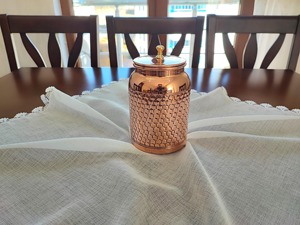 Minimalist Copper Container For Grocery Storage Stylish Metal Jar For <b>Kitchen</b> <b>Pantry</b> Organizer Elegant Storage Solution - Product Image 5