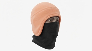 Casquette en polaire chaude pour l'hiver avec protection des oreilles et couvre-visage, douce et confortable, couvre-tête pour temps froid, style unisexe - Product Image 6