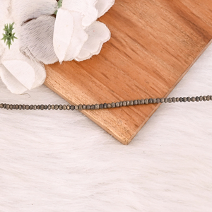 Pulsera de Piedras Preciosas de Pirita Natural con Cuentas Facetadas en Forma de Rondelle, Joyería Hecha a Mano para Mujer - Product Image 3