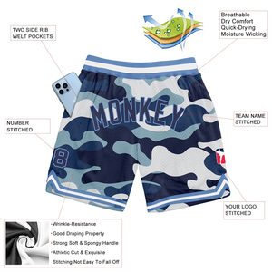 Shorts en maille de qualité supérieure, logo personnalisé, vêtements de sport, légers, respirants, fabricant, fournisseur - Product Image 2