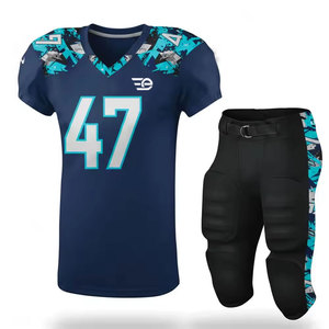 Ensemble d'uniformes de football durable et léger, adapté à l'entraînement et à la compétition, uniforme de football américain haute performance - Product Image 1