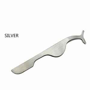 Pince à épiler en acier inoxydable durable et réutilisable à pointe inclinée, ensemble d'appliqueurs pour recourbe-cils, outils de manucure et de beauté, extension de cils, cheveux - Product Image 4