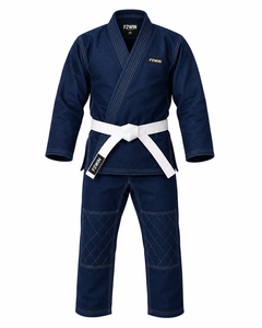 Kimono de judo F2WIN blanc et noir, pantalon unisexe pour adulte, coupe régulière, coton durable, léger, séchage rapide, vêtements d'arts martiaux respirants - Product Image 5