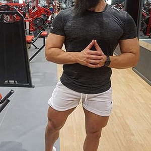 Shorts de sport pour hommes de luxe, collection été 2026, personnalisables, 5 pouces, en coton, avec logo, pour le basketball et l'entraînement, design de luxe - Product Image 4