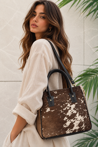 Sac fourre-tout élégant en cuir de vachette bohème pour femme, magnifique sac de créateur en cuir de cheval multi-usage, vente chaude - Product Image 3