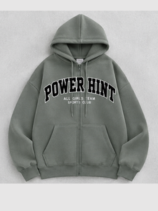Premium Heavyweight Oversized Hoodie Streetwear Heavyweight Cotton Drop Shoulder Graphic Print Full Zip Unisex Sweatshirt <b>Jacket</b> - Product Image 1