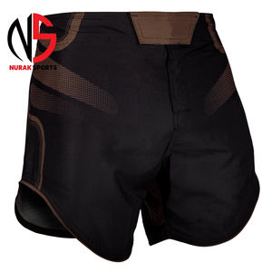 Shorts de boxe MMA personnalisés de haute qualité pour hommes, séchage rapide, respirants, en tissu Spandex/Polyester, faible MOQ, vente en gros chez Nurak 2026 - Product Image 1