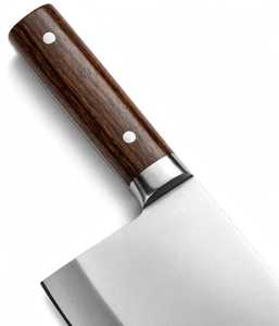 Couteau de cuisine et hachoir robuste en acier inoxydable de qualité professionnelle avec manche en bois de rose OEM - Product Image 3