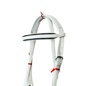 Heavy Duty Solid Color Leather Horse Bridle Premium Quality Durable Genuine Equestrian Riding Customizable Reusable Design - Product Image 5