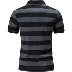 Ropa de golf bordado impreso diseño personalizado liso blanco negro Golf algodón poliéster en blanco hombres Polo camisetas - Product Image 2