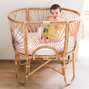 เตียงเด็กอ่อนคุณภาพสูงจากผู้ผลิตเวียดนาม เตียงไม้หวายสำหรับเด็กวัยหัดเดิน เปลหวาย - Product Image 6