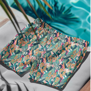 Shorts de bain mi-taille haute performance pour homme, en tissu respirant, écologique et à séchage rapide, pour activités aquatiques actives - Product Image 5