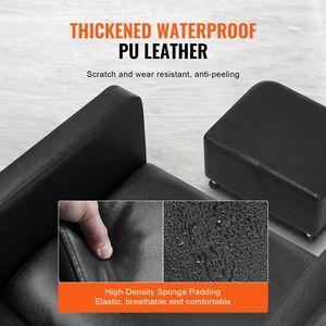 เก้าอี้เซรามิกเซรามิกสำหรับร้านทำผมอุปกรณ์สปา661.4LBS ที่วางเท้ากว้างเก้าอี้ชามแชมพูสระผมโมเดลย้อน D0100HRXUDT - Product Image 4