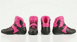 Accessoires de chaussures, bottes de moto antidérapantes, protection haute cheville, respirantes, chaussures de course pour moto, logo personnalisé - Product Image 3