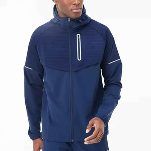 Men Performance Sports Windbreaker Suit Lightweight Waterproof OEM Bulk Apparel Production Men <b>Hooded</b> <b>Soft</b> <b>Shell</b> <b>Jacket</b> Set - Product Image 2