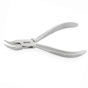 Premium Optical Frame <b>Adjustment</b> Pliers Stainless Steel Tool Optician Bent Nose Pliers Groove Handle Jewelry Tools & Equipments - Product Image 1