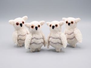 Adorno Navideño de Búho de Fieltro de Lana Cosido a Mano |   Adorno Colgante para Árbol de Navidad con Forma de Animal del Bosque, 7 cm, Bonito Adorno Decorativo para Interiores, Hazlo Tú Mismo - Product Image 5