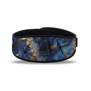 Ceinture de soutien lombaire Euro Skt Co. réglable et respirante avec fermeture à boucle pour la musculation et l'entraînement en force, unisexe, motif camouflage bleu - Product Image 3