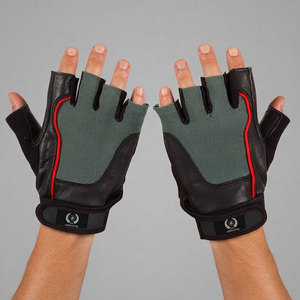 Gants de musculation en cuir frais pour l'entraînement en salle, avec grip durable, paume rembourrée, sangle de poignet réglable, unisexe pour la force - Product Image 2