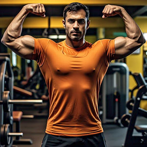 Ropa Deportiva para Hombre, Camiseta de Gimnasio, el Mejor Material, Secado Rápido, Cómoda, Personalizable, Compresión para Entrenamiento, Manga Corta, Transpirable - Product Image 1