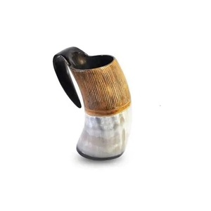 Corne de buffle faite à la main, écologique, motif Halloween, résistante à la chaleur, polie, forme naturelle, style américain de luxe, anti-fuite - Product Image 1