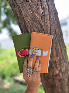 Nuevo bolso de mano de cuero de Color arcoíris reciclado hecho a mano Real para mujer, monedero multiusos de Color rechoncho elegante, tarjetero ATM, carteras de moda - Product Image 3