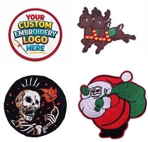 Customized Embroidered Iron-On Canvas Embroidery Patches with Custom Logo <b>for</b> Hats & Clothes (100% Polyester Fabric) - Product Image 2