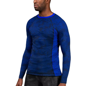Men's Long Sleeve Breathable Eco-Friendly Anti-Bacterial Rash Guard <b>Surf</b> Shirt BJJ Compression Shirt UPF50+ Quick Dry - Product Image 1