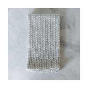 Serviettes de golf et de cuisine brodées 100% en coton biologique Couleurs naturelles Décoration intérieure en lin épais de haute qualité-Certifié GOTS - Product Image 4