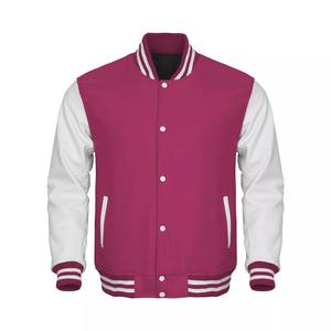 Veste de baseball avec patchs en chenille Letterman et manches en cuir, veste sur mesure pour homme, broderie personnalisée, vestes varsity en laine pour hommes - Product Image 1