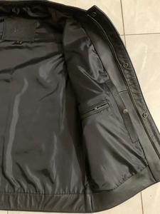 Veste A1 pour homme en cuir de vache véritable léger et respirant, avec logo personnalisé de haute qualité, boutons en laiton, idéale pour l'été - Product Image 4